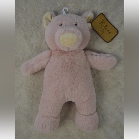 Kellytoy Toys K Luxe Baby Kellytoy Pig Plush Stuffed Animal Toy